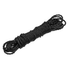 Twisted Nylon Mason Line Black 8M/26 Feet 4MM Dia for DIY Projects