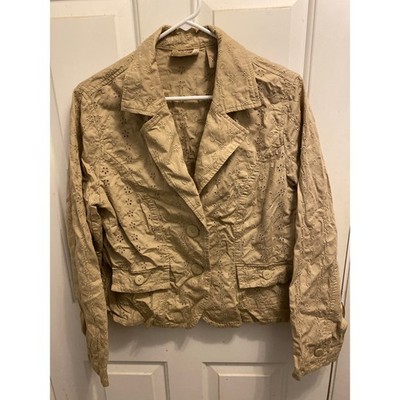 I.E. Relaxed Women's Size XL Cotton Brown Jacket Coat