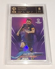 2017-18  Topps Chrome UEFA Champions League Purple Ref Lionel Messi 239/250 