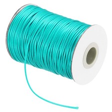 Waxed Cord 1.5mm Waxed Thread 87 Yard Wax String Leather Cord Light Green 