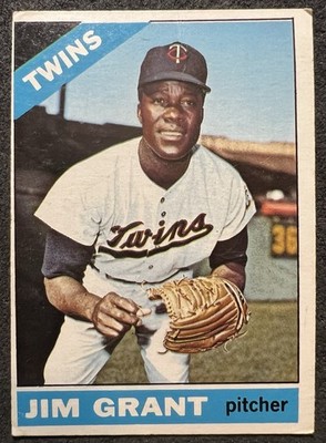 1966 TOPPS JIM GRANT (MINNESOTA TWINS) #40 OC WRINKLE