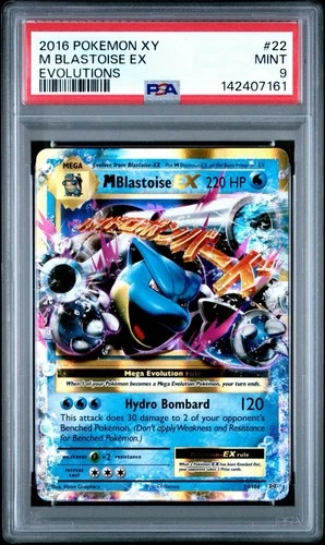 Pokemon M Blastoise EX XY Evolutions Ultra Rare #22 PSA 9