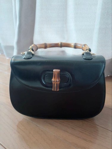 GUCCI Black Handbag Bamboo #QYKD7N