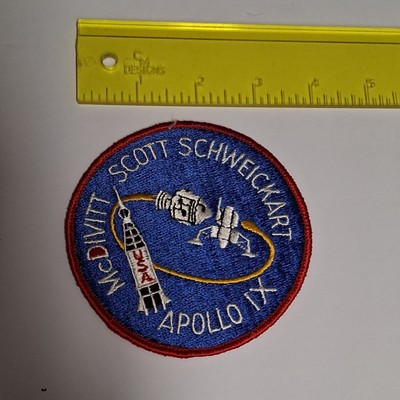 Apollo IX NASA Patch Embroidered McDivitt Scott Schweickart