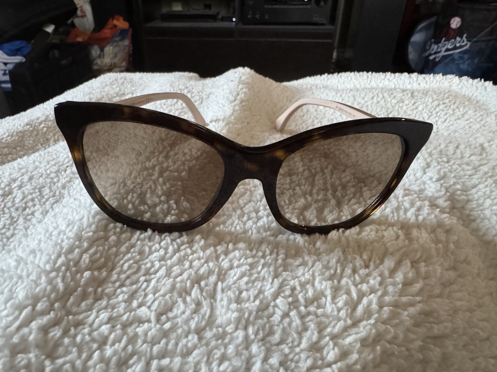 Fendi Cat Eye Sunglasses with Original Case and Certificate of Authenticity-image