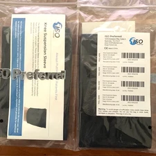 2- ISO Preferred, Knee Suspension Sleeves, One-size, New in Package