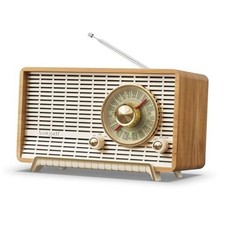 AM FM Radio Classic Retro Table Radio Bluetooth Speakers Radios Plug-in Wood