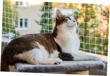 Cat Netting Mesh Fence for Balcony Windows - Transparent 10 26ft 3 8m White