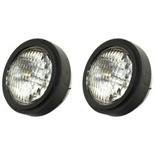 Set of 2 New 12V Sealed Beam Headlight Fits Case IH, Fits Ford, Fits Internat...