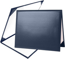 Padded Smooth Leather Diploma Cover for Graduation Certificate Holder Size in 8.