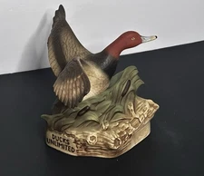 Jim Beam Ducks Unlimited Red Head Duck Decanter 1986 Empty No Box USA