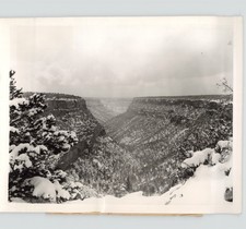 Beauty Snow-Spotted Landscape MESA VERDE National Park COLORADO 1944 Press Photo