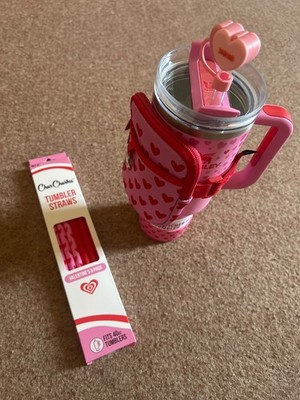 Pink Heart Stanley Quencher H2.0 FlowState mit Zubehör