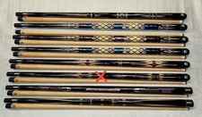 Wooden Decorative Billiard Cue Set 7 pcs, Used, Custom Sale