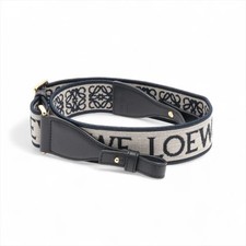 LOEWE Anagram Jacquard Leather Shoulder Strap...