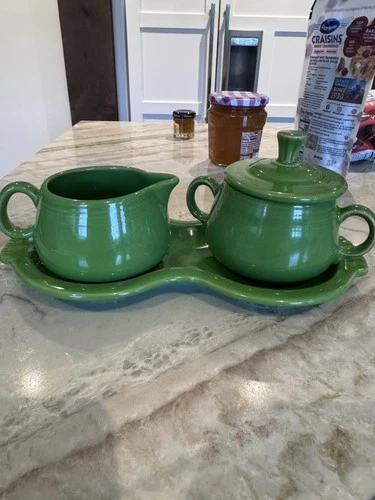 Fiesta Ware Cream And Sugar Set