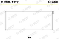 Glyco 71-3728/4 STD Pleuellager FüR Audi,Ford,Multicar,Seat,Skoda,Vw