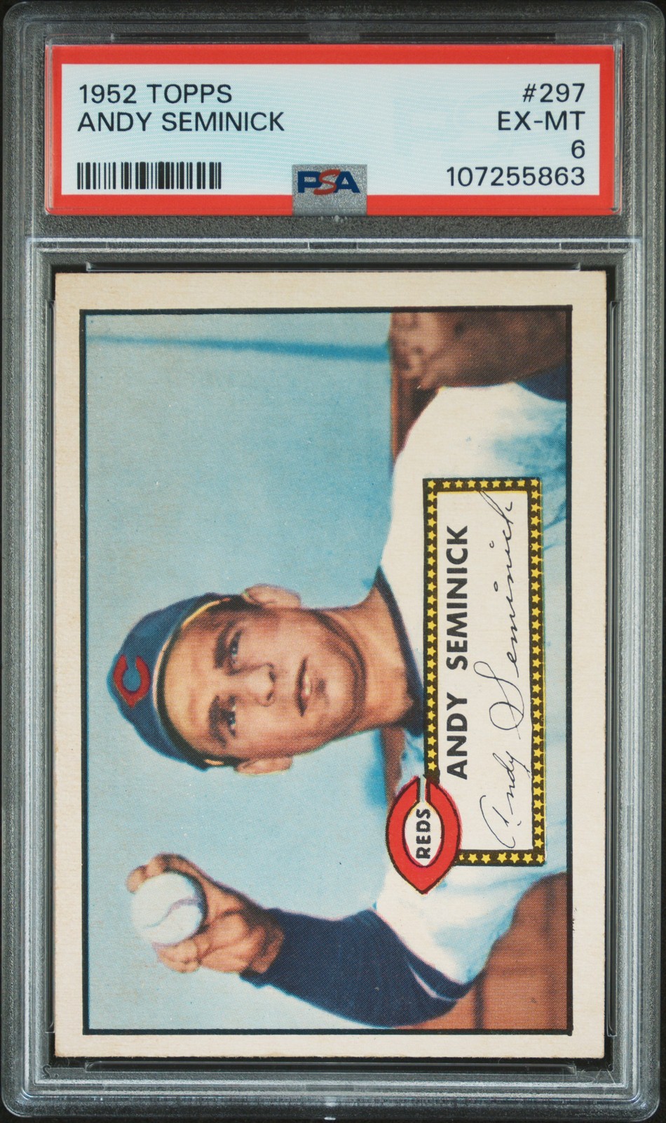1952 TOPPS #297 ANDY SEMINICK PSA 6