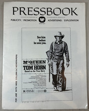 Pressbook Tom Horn Steve McQueen Movie Newspaper Promo Ads 1980 Warner Brothers