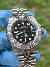 SEIKO SUB MOD CLASSIC BLACK GREY GMT 40MM HOMAGE
