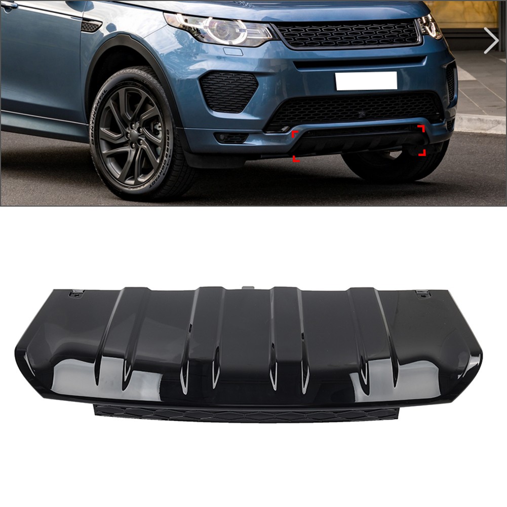 Glossy Black Front Bumper Protector Cover For Land Rover Discovery Sport 2015-19