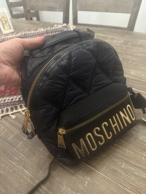 Moschino Quilted Logo Mini Backpack (used, like new) Moschino Quilted nylon mini backpack - Women|7B761282032169U712 main image 4
