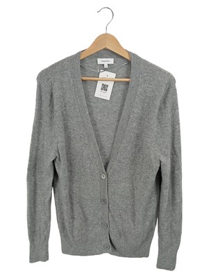 Darling Harbour Damen Strickjacke Cardigan Kaschmir Grau Gr. XL Meliert Basic