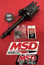 MSD 83613 Black Pro-Billet Distributor W/Vacuum Advance Big And Small Block Chev