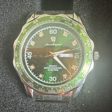 Passages Mens Quartz Green Dial Date 30m 42mm...