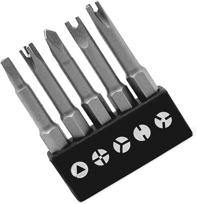 5 Stück/4 Zoll Sechskantschaft magnetisch spezielle Form Schraubendreher Einsatz Bits Set U