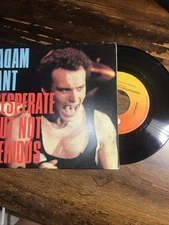 Adam Ant Rock Pop 45 Desperate But Not Serious b Why Do Girls Love Horses on CBS