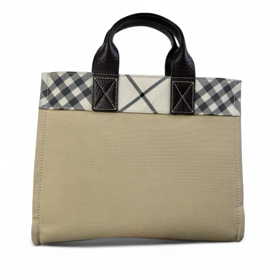 Burberry Blue Label Beige Canvas Tote Bag - Image 2 of 4