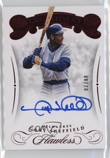 2018 Panini Flawless Legendary Signatures Ruby 8/20 Gary Sheffield Auto 6fs
