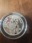 2014 Merry Christmas Candy Cane 1 Troy oz .999 Fine SilverArt Round in Capsule