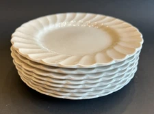 Lot of 8 Myott  Staffordshire England Olde Chelsea White Dessert Plate 6”