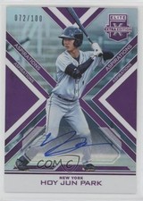 2016 Panini Elite Extra Edition Aspirations Purple 72/100 Hoy Park Jun Auto m7b