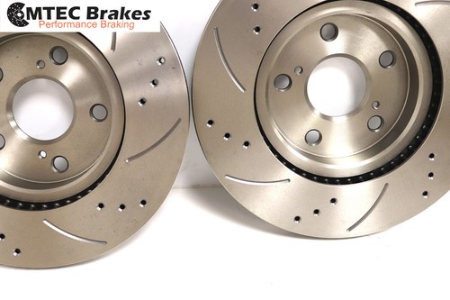 Discos de freno delanteros perforados y ranurados BMW E36 M3 cupé berlina y pastillas Mintex - Imagen 4 de 8