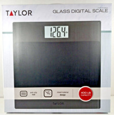 Taylor Smart Digital Body Scale Tempered Glass Platform 400 lb Capacity