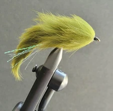 1 Fly, Size 6,  Olive Zonker (batch 2) Streamer Fly Fishing Flies