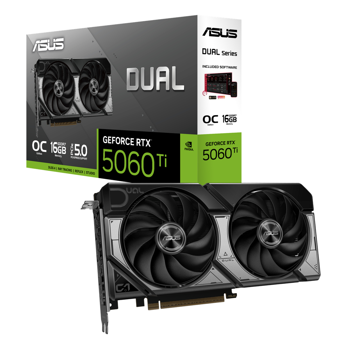 ASUS DUAL-RTX5060TI-O16G Graphics Card GeForce RTX 5060 Ti 16GB
