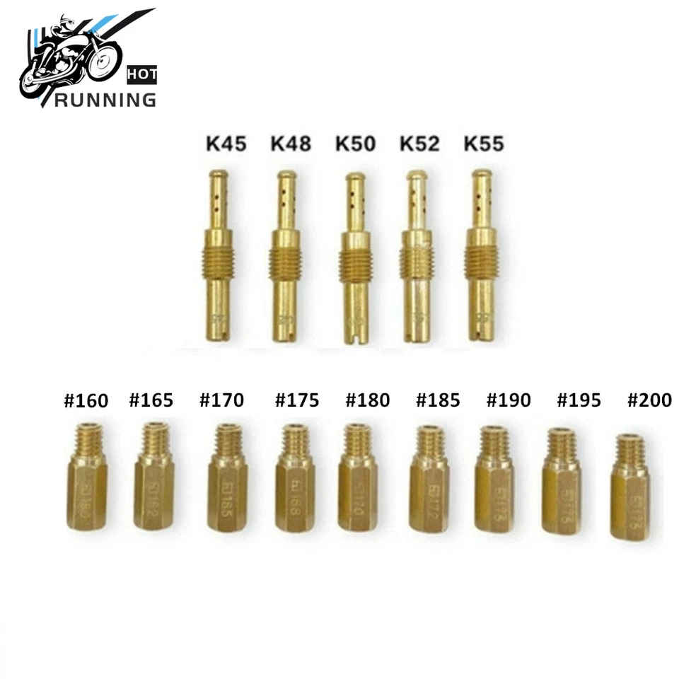 Carburador jato principal jato lento para PWK Keihin OKO CVK PWM EUA - Imagem 3 de 4