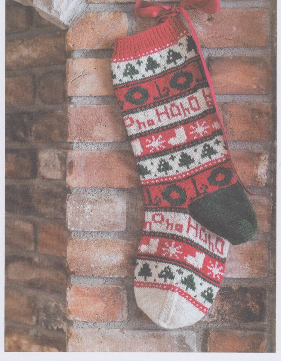 Fair Isle Christmas Stocking Knitting Pattern Dancing Diamonds Fair