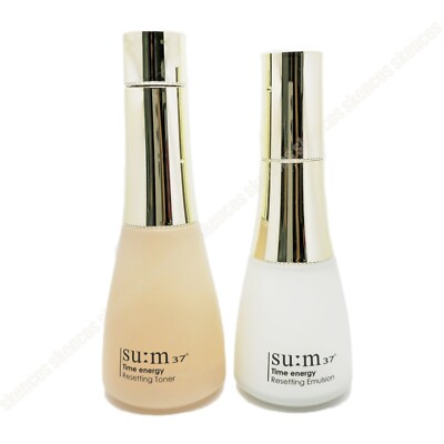 Sum37 Time Energy Skin Resetting Toner+Emulsion/Set/su:m 37˚/10 Free/Herb Drived