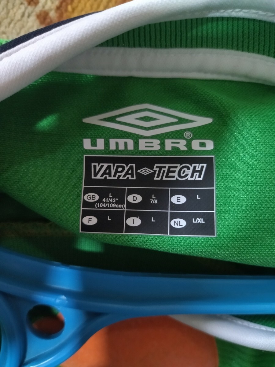Maillot De Foot Irlande Coupe Du Monde 2002 – Domicile – Vert – Taille L – Umbro