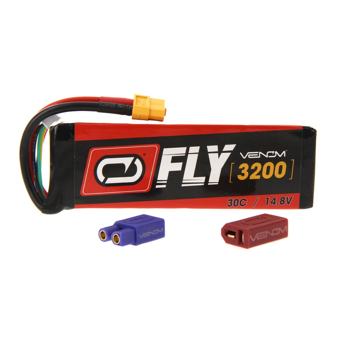 Flitework Red Bull PT17 Stearman 30C 4S 3200mAh 14.8V Lipo Battery by Venom