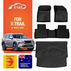 Floor Mats Boot Liner for Nissan X-trail Xtrail T33 e-POWER 5 Seats 22+ Cargo