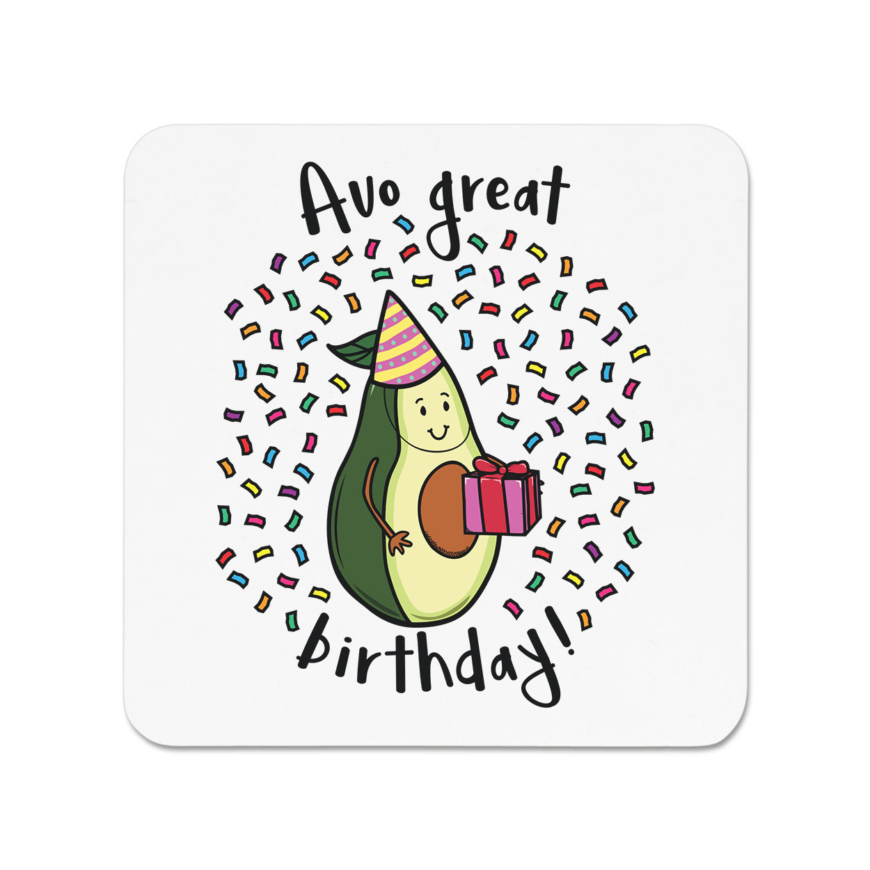 Avo Great Birthday Fridge Magnet - Funny Avocado Joke Vegetarian Vegan