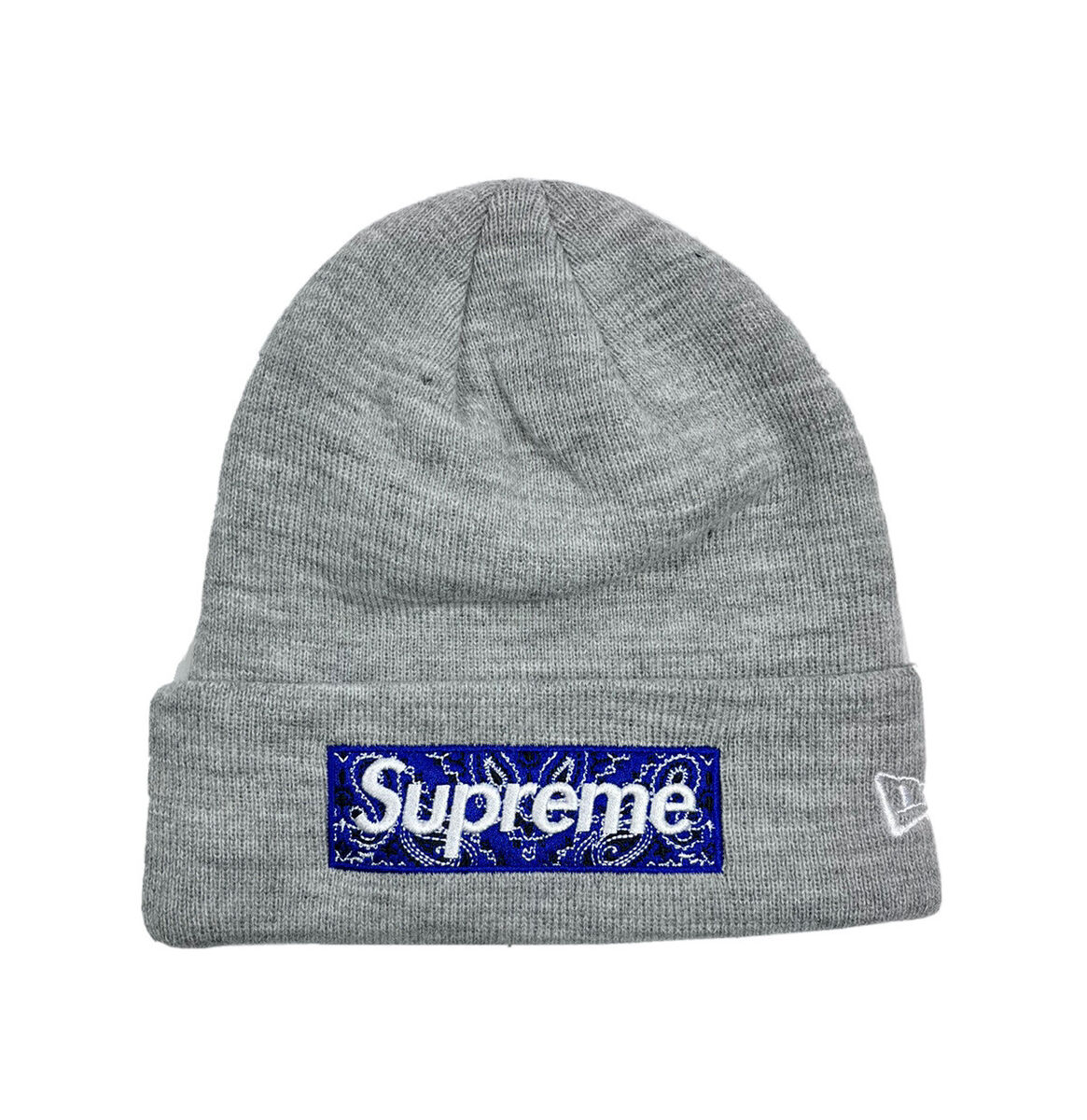 Supreme Bandana Box Logo Grey / Blue Beanie Hat One Size | eBay Supreme Bandana Box Logo Grey / Blue Beanie Hat One Size | eBay