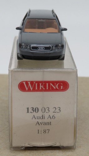 Micro Wiking Ho 1/87 Audi A6 Avant Gris Fonce In Box #1300323 - Picture 2 of 8