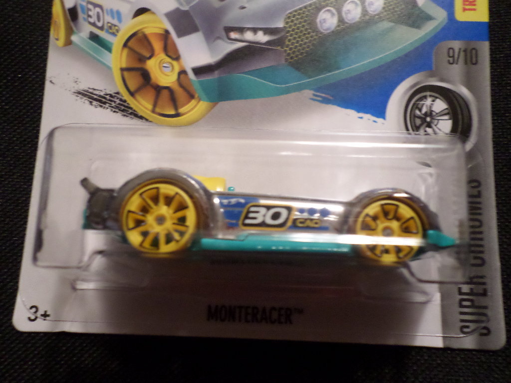 HW HOT WHEELS 2016 HW SUPER CHROMES #9/10 MONTERACER HOTWHEELS  VHTF